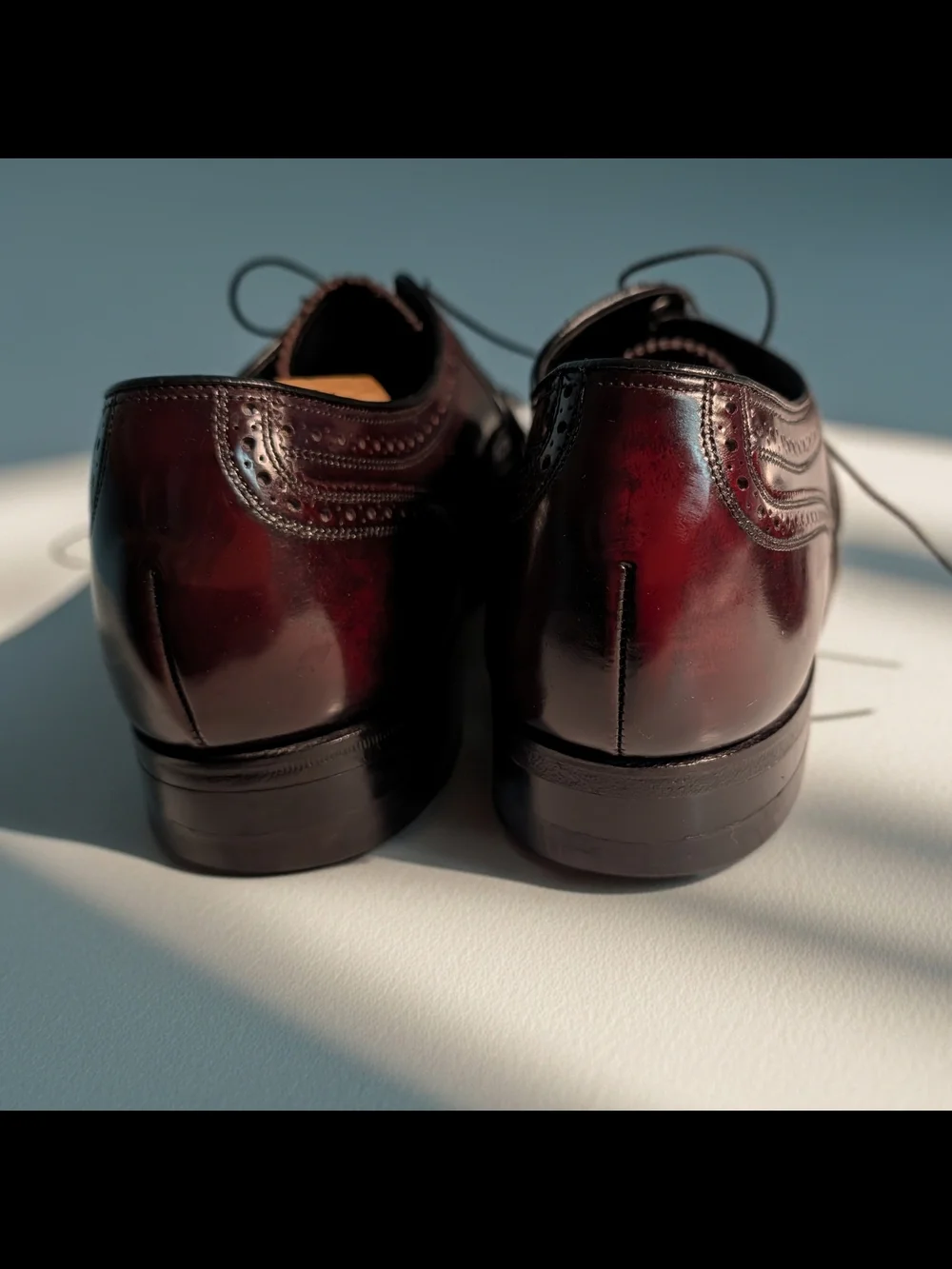 Vintage Florsheim Men's Burgundy Imperial Wingtip Oxfords Size 11